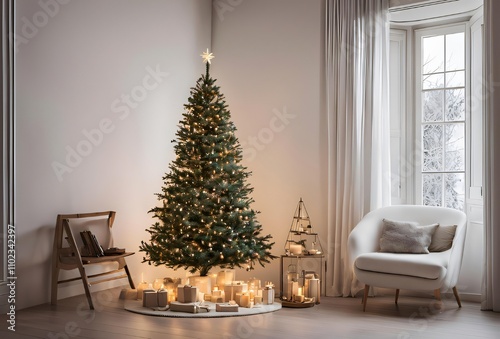 Light of Hope: The Tree's Shine Attracting All Eyes.