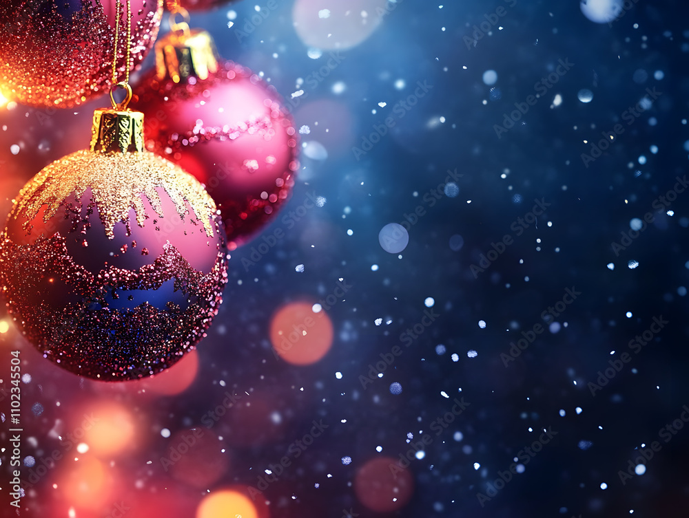 Festive Christmas New Year background with fir tree, decorations and gifts. Neural network AI generated art Festive Christmas New Year background with fir tree, decorations and gifts. Neural network AI generated art