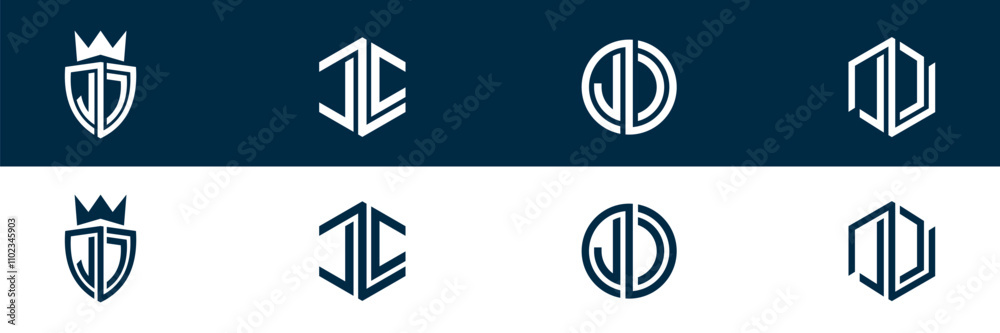 Modern letter LC CL logo design Modern letter LC CL logo design