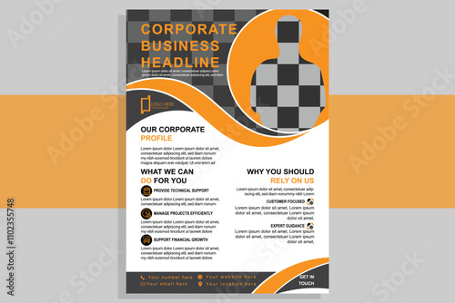 Modern and creative Corporate business flyer,corporate flyer,business flyer ,nodern flyer,creative flyer ,banner,yellow flyer