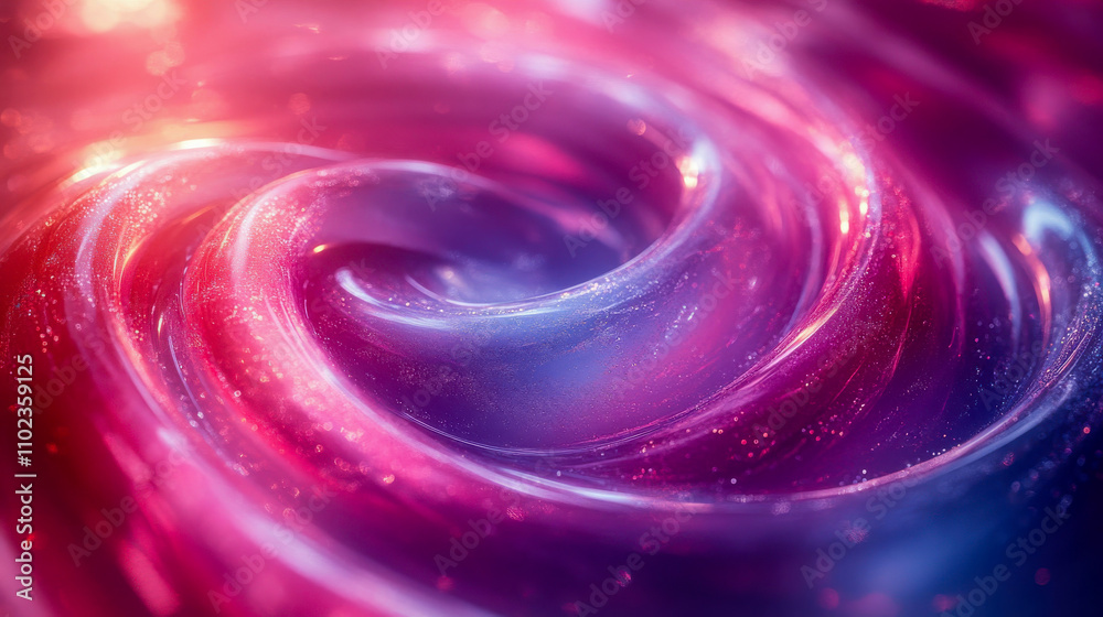 A dynamic and glossy swirl of pink and purple, sparkling with delicate highlights and vibrant gradients A dynamic and glossy swirl of pink and purple, sparkling with delicate highlights and vibrant gradients