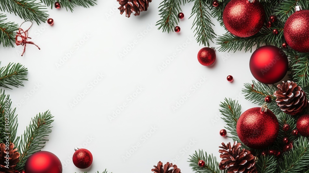 Christmas postcard, white background Christmas postcard, white background