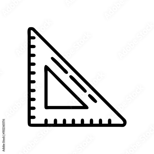 Rafter square icon for precise construction measurements
