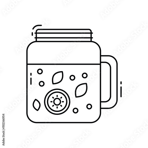 Infused water vector icon