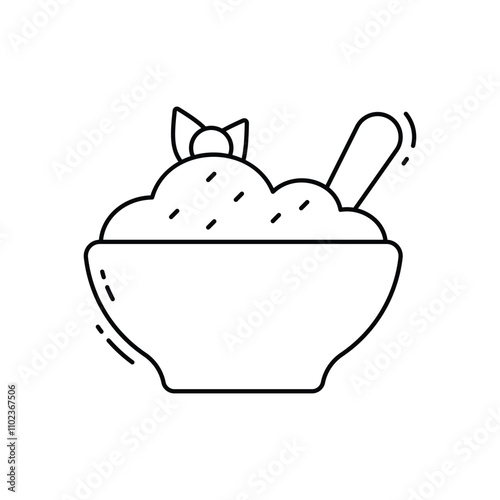 Porridge vector icon