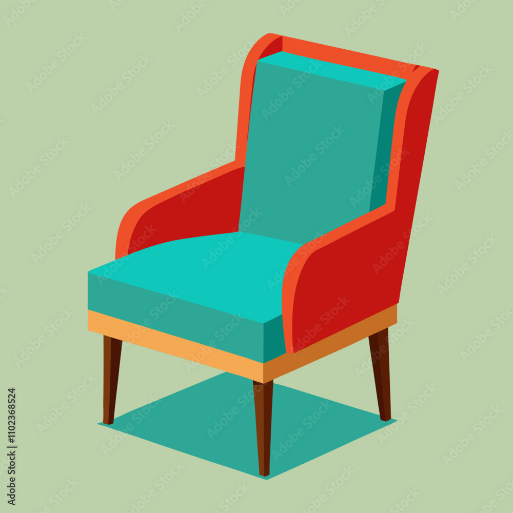 armchair isolated on white