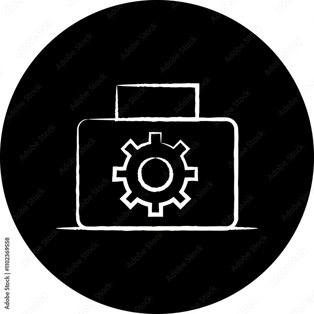 Setting bag single illustration vector icon Setting bag single illustration vector icon