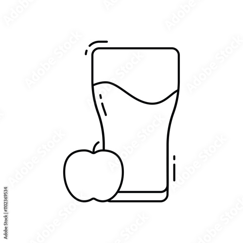 Apple Juice vector icon