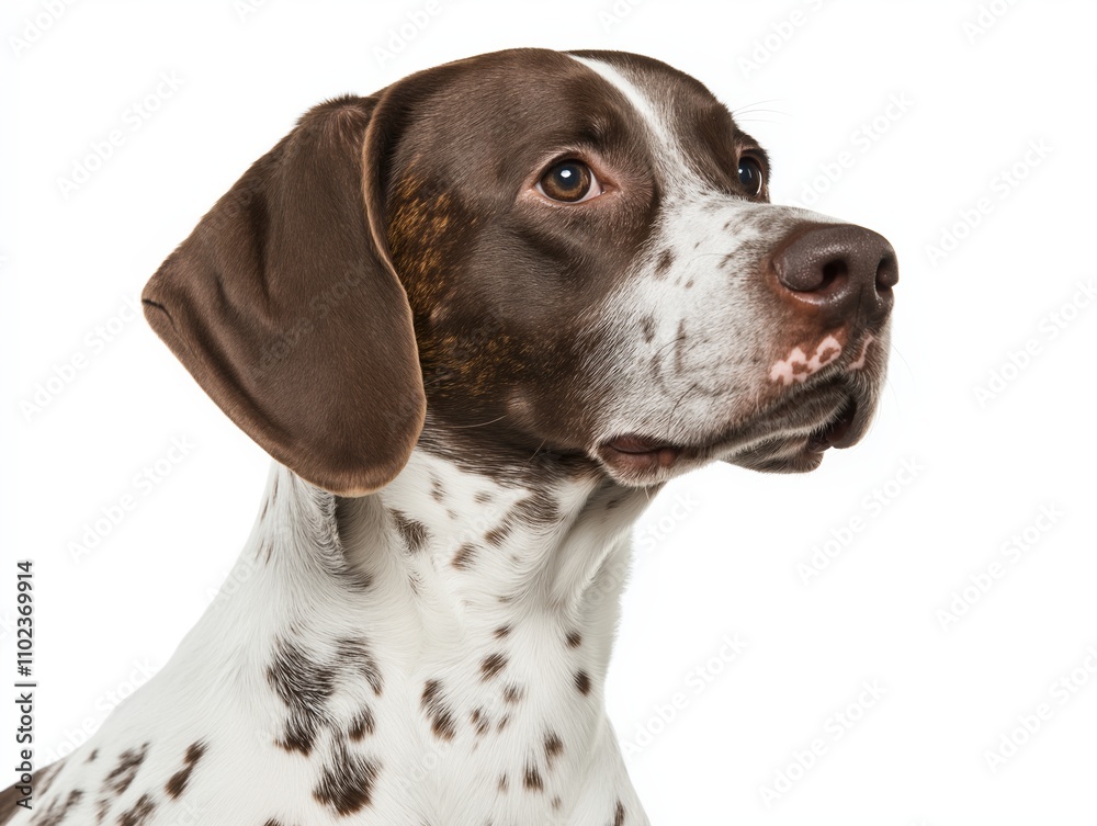 Adventurous dog portrait studio animal white background close-up Adventurous dog portrait studio animal white background close-up