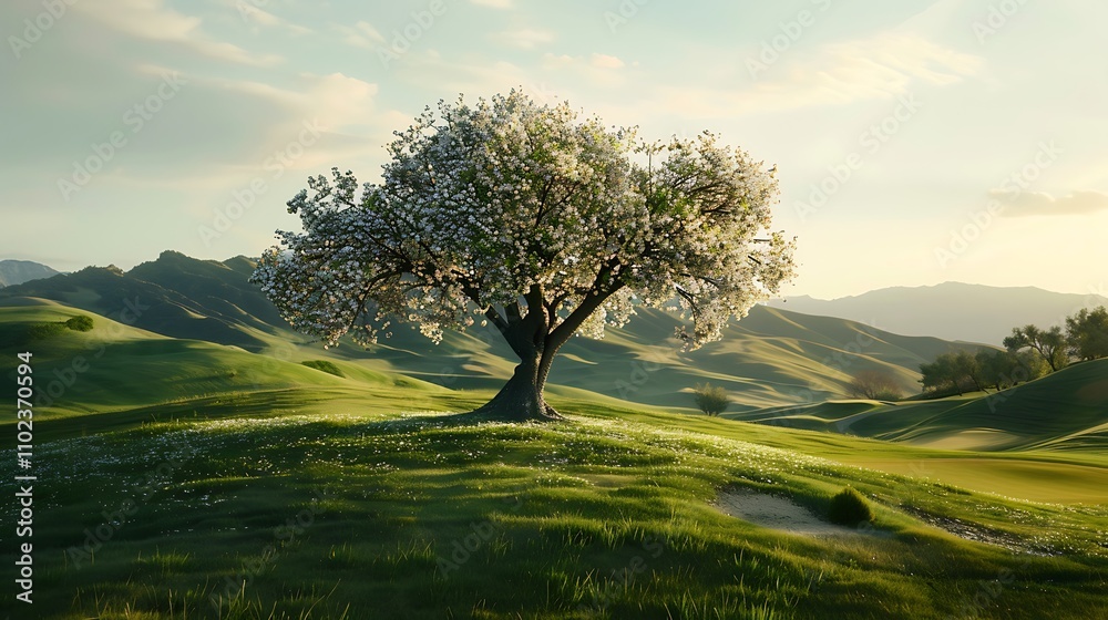 lonely tree in the field lonely tree in the field