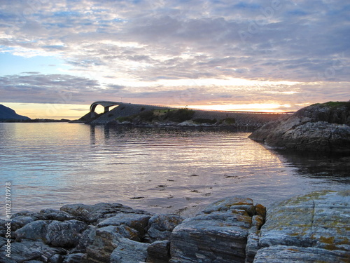 sunset over the sea