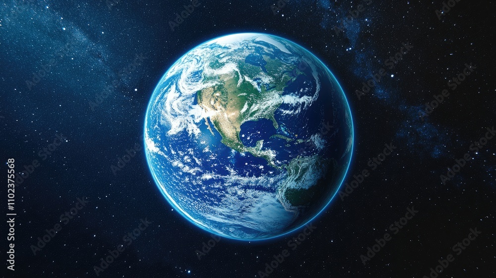 A stunning view of Earth, showcasing its natural beauty from space, with vibrant blues and greens against a starry backdrop. A stunning view of Earth, showcasing its natural beauty from space, with vibrant blues and greens against a starry backdrop.