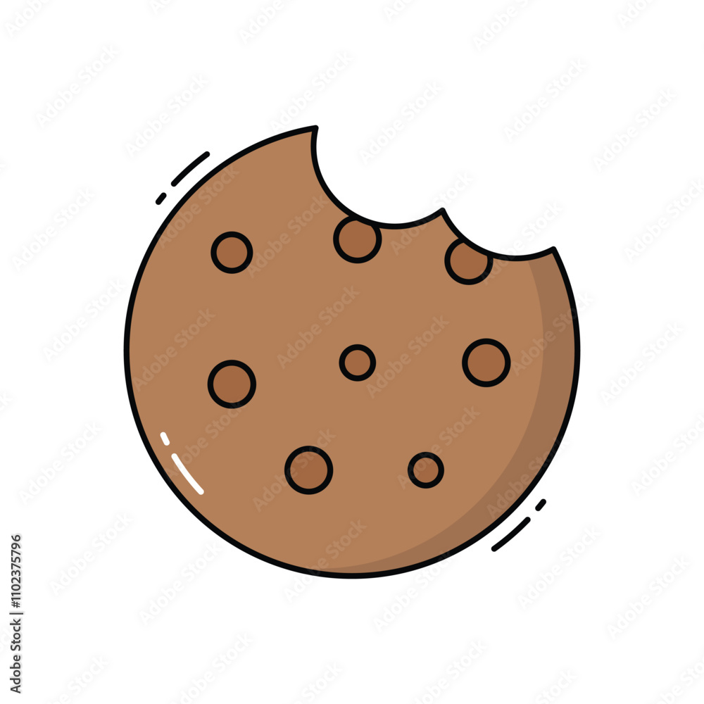 Fototapeta premium Cookie vector icon