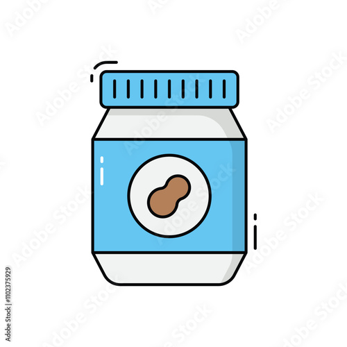 Peanut butter  vector icon
