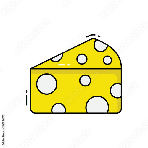 Cheese vector icon