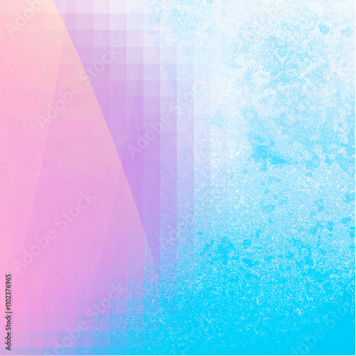 Pink, blue mixed abstract square background. Usable for social media, story, poster, banner, backdrop, advertisement, business, graphic design, template and web online Ads photo