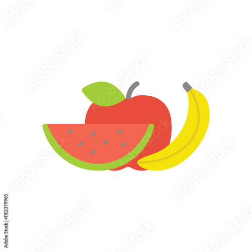 Fruits vector icon