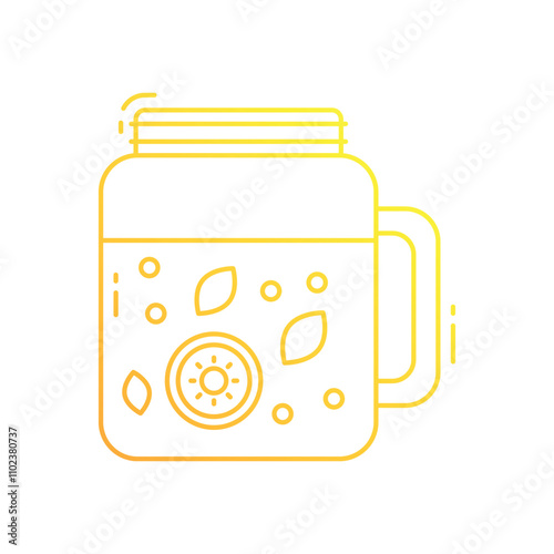 Infused water vector icon
