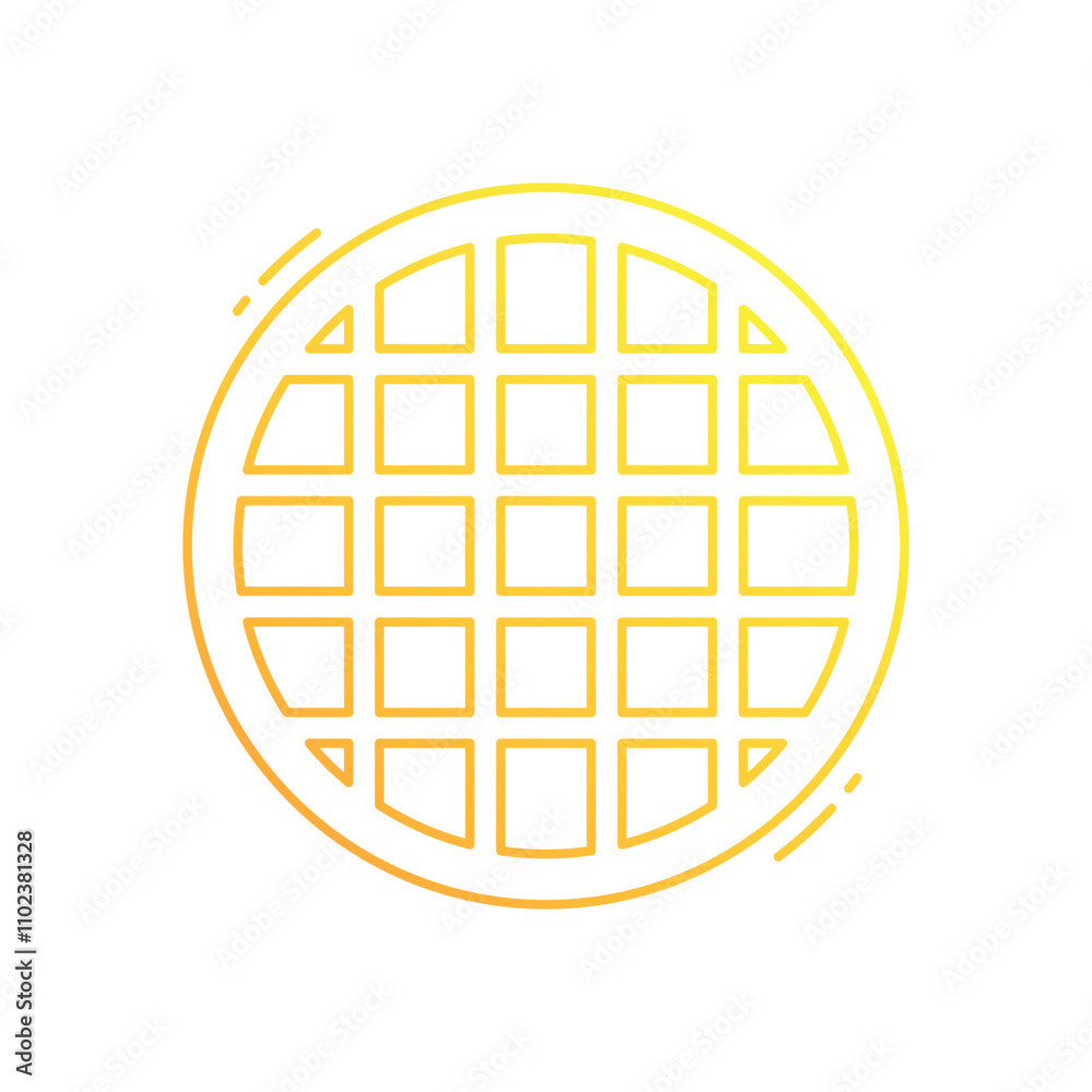 Waffles vector icon Waffles vector icon