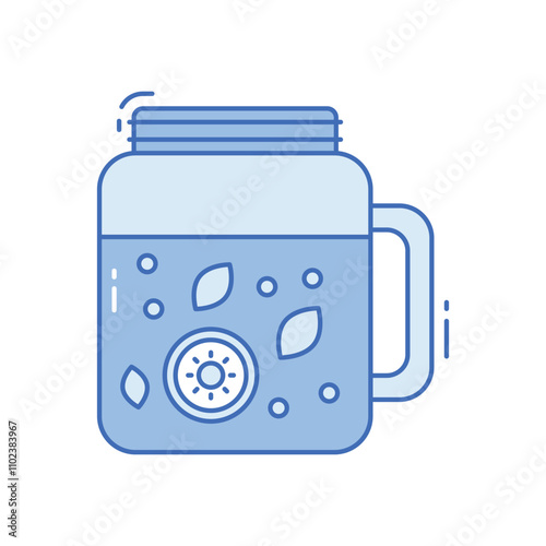 Infused water vector icon