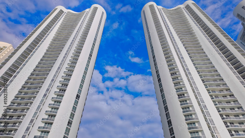 Iconic high-rise buildings and luxury apartments in Miami Beach Florida - MIAMI, UNITED STATES - NOVEMBER 5, 2024 Iconic high-rise buildings and luxury apartments in Miami Beach Florida - MIAMI, UNITED STATES - NOVEMBER 5, 2024