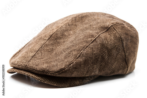Tableau sur toile Classic Brown Flat Cap - Timeless Men’s Fashion Accessory Stock Image