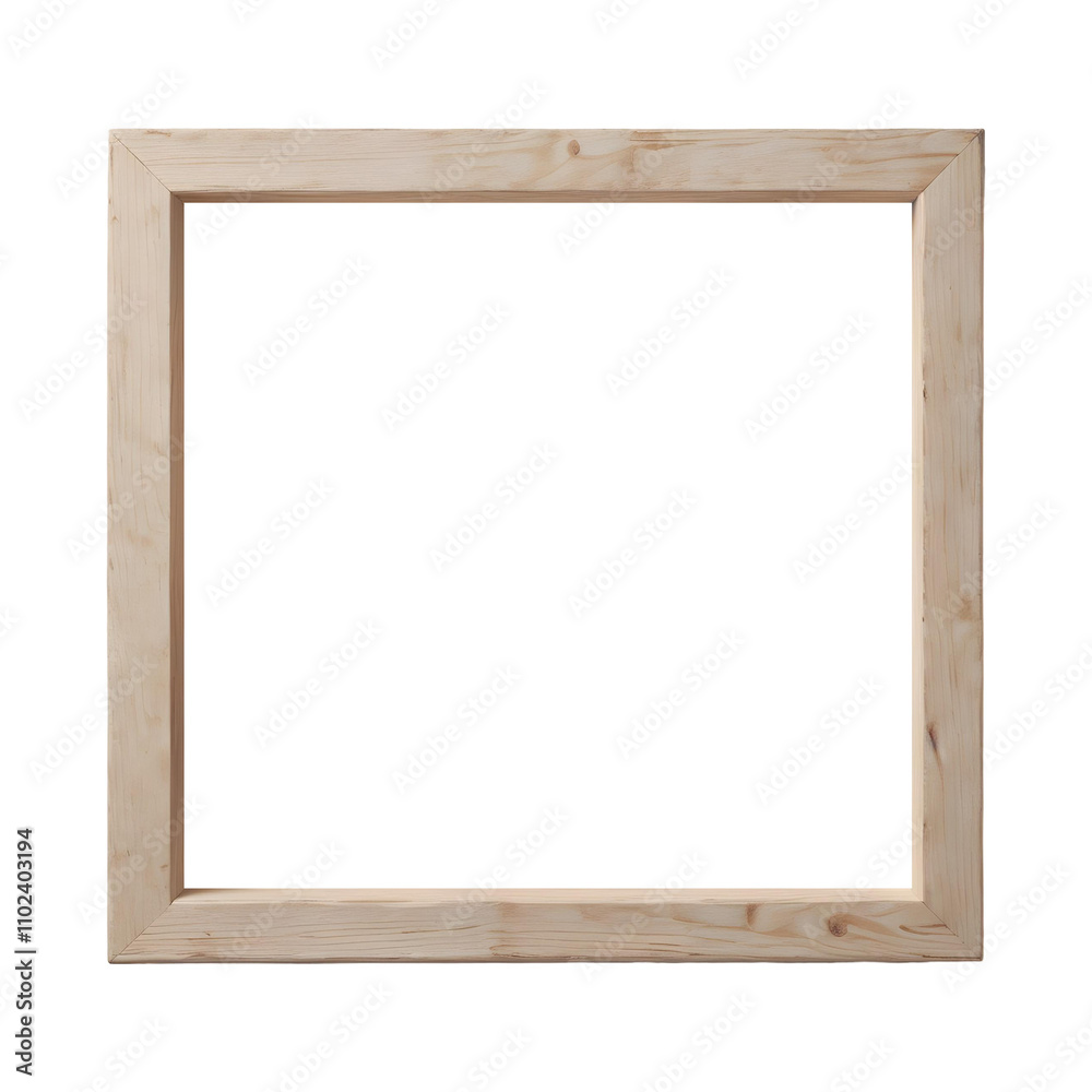 Wooden frame isolated on transparent background Wooden frame isolated on transparent background