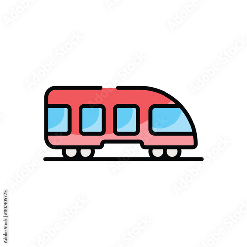 Bullet Train vector icon