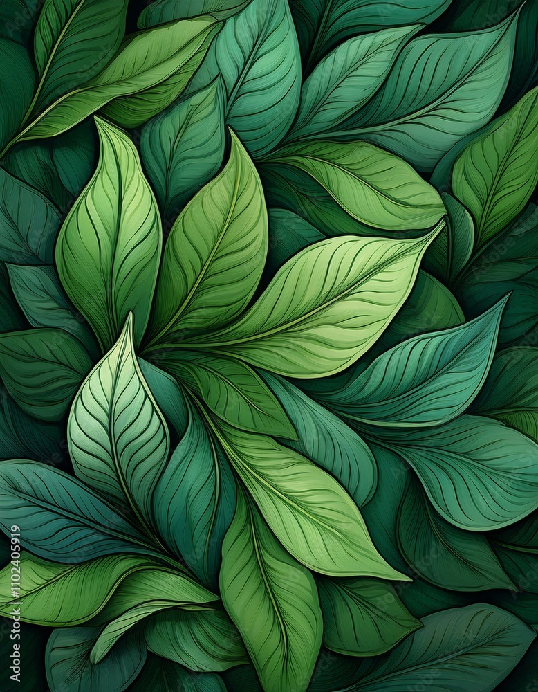 lush green leaves, nature's vibrant embrace. lush green leaves, nature's vibrant embrace.