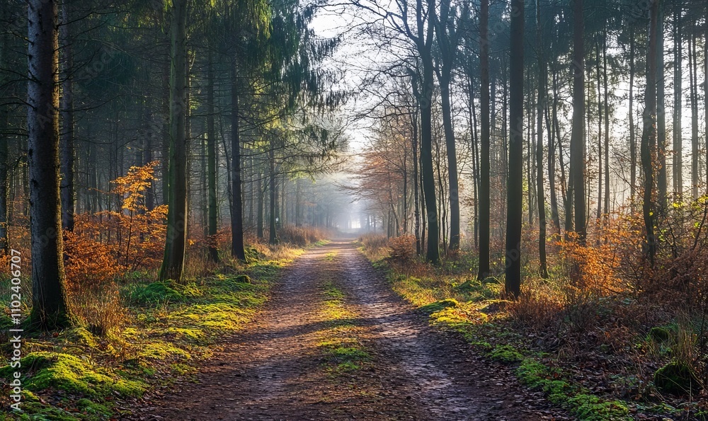 Obraz premium morning in the forest