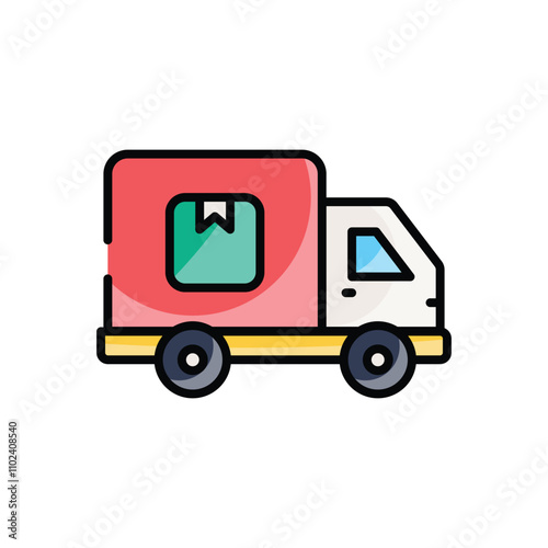 Delivery Truck vector icon