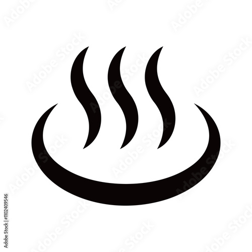 Icon related to hot spring