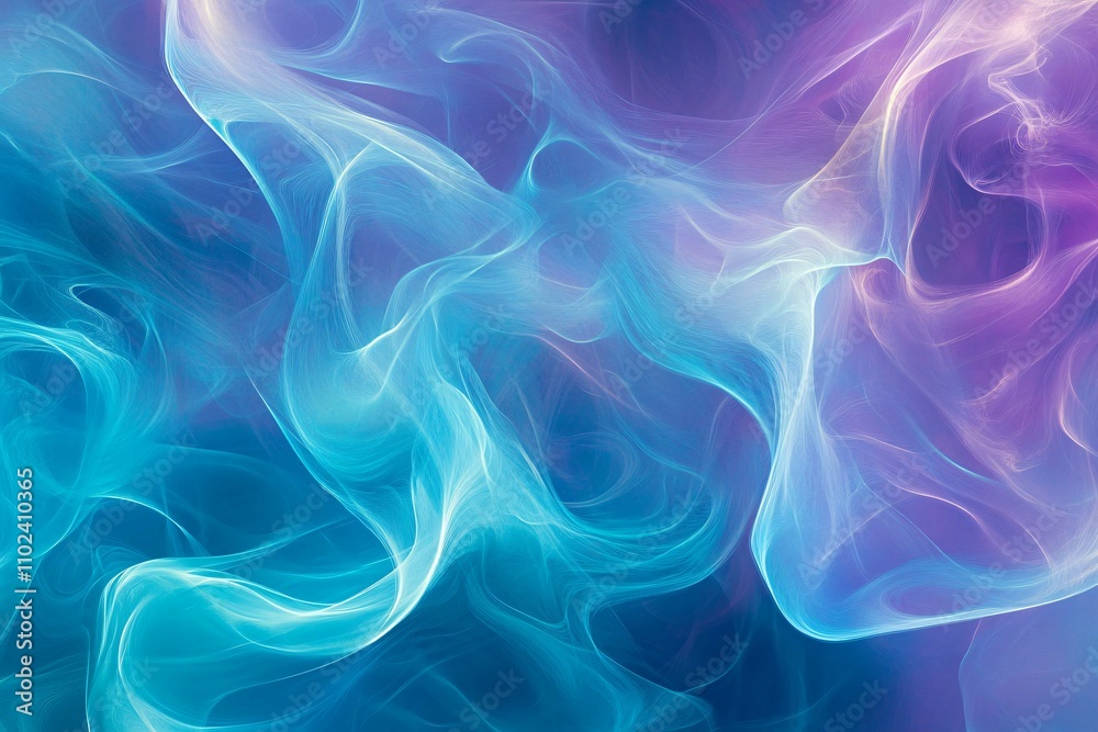 smooth gradients and 3d fluid shapes in shades of blue, purple, and teal. Smoke and waves background wallpaper. Dreamy abstract design. smooth gradients and 3d fluid shapes in shades of blue, purple, and teal. Smoke and waves background wallpaper. Dreamy abstract design.