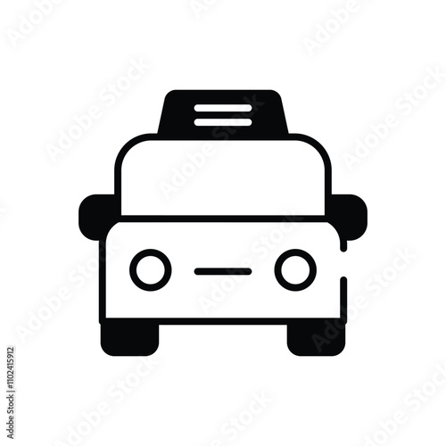 Taxi vector icon