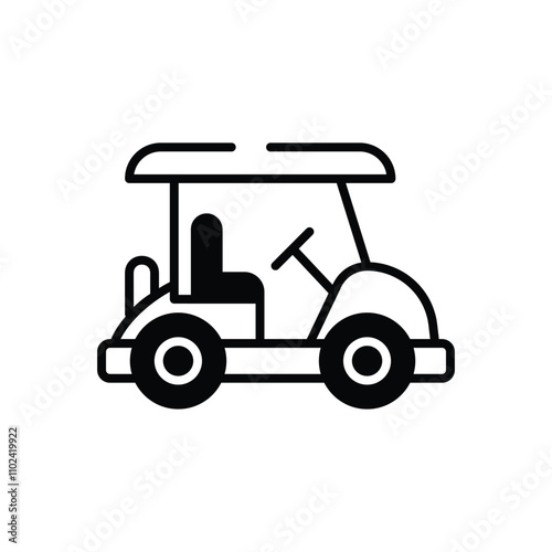 Golf Cart vector icon