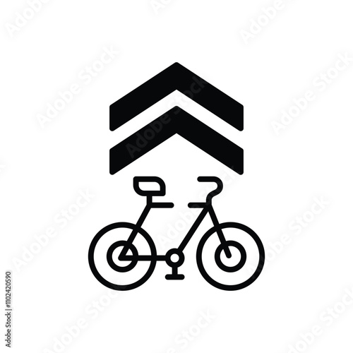 Bike Lane vector icon
