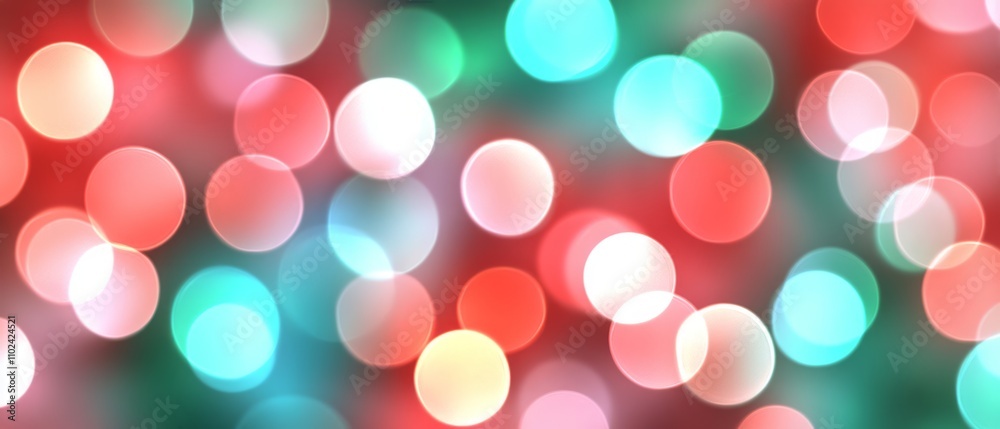 Bright red, green, and blue lights shimmer in a blurred display for festive occasions Bright red, green, and blue lights shimmer in a blurred display for festive occasions