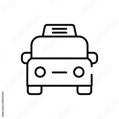 Taxi vector icon