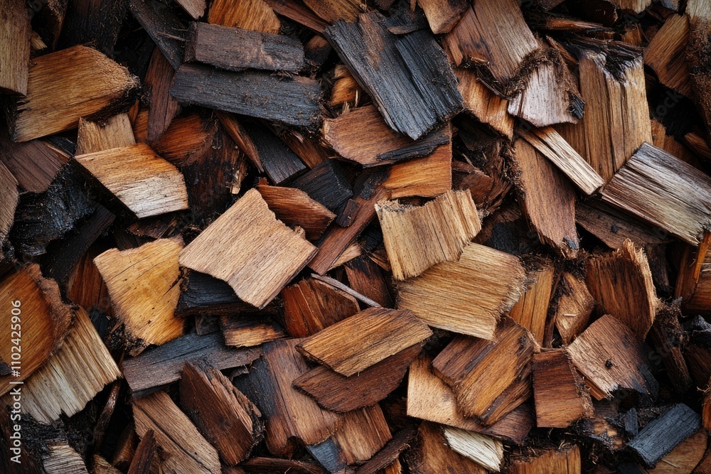 Rich Brown Textures from Wood Shavings: Close-Up Details for Garden and Background Inspirations Rich Brown Textures from Wood Shavings: Close-Up Details for Garden and Background Inspirations