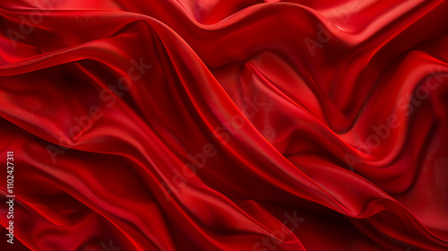 Elegant red cloth with an abstract texture.