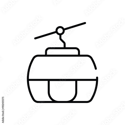 Cable Car vector icon