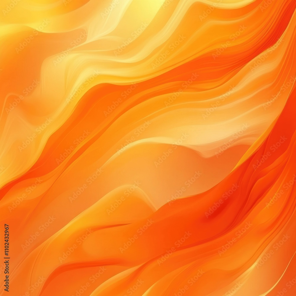 Vibrant Orange Abstract Canvas. Bright Textured Background with Colourful Gradient for a Sunny Atmosphere