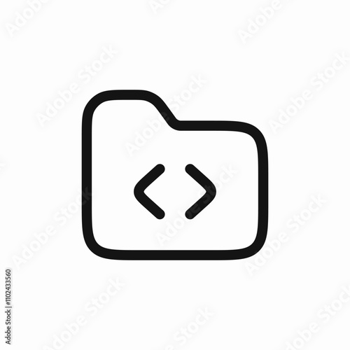 folder code programming files icon sign vector photo