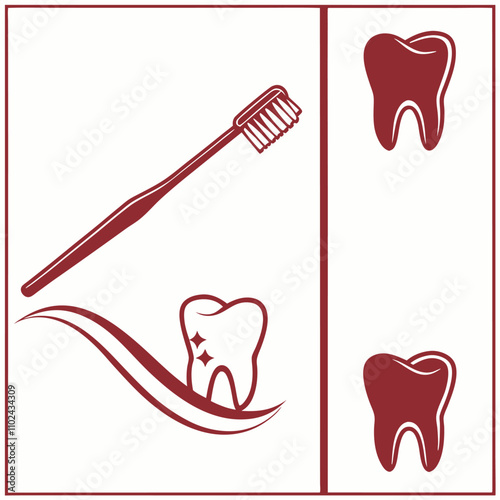 vector illustration, banner of a dental clinic