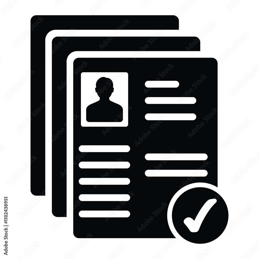 Resume Approve Icon Resume Approve Icon