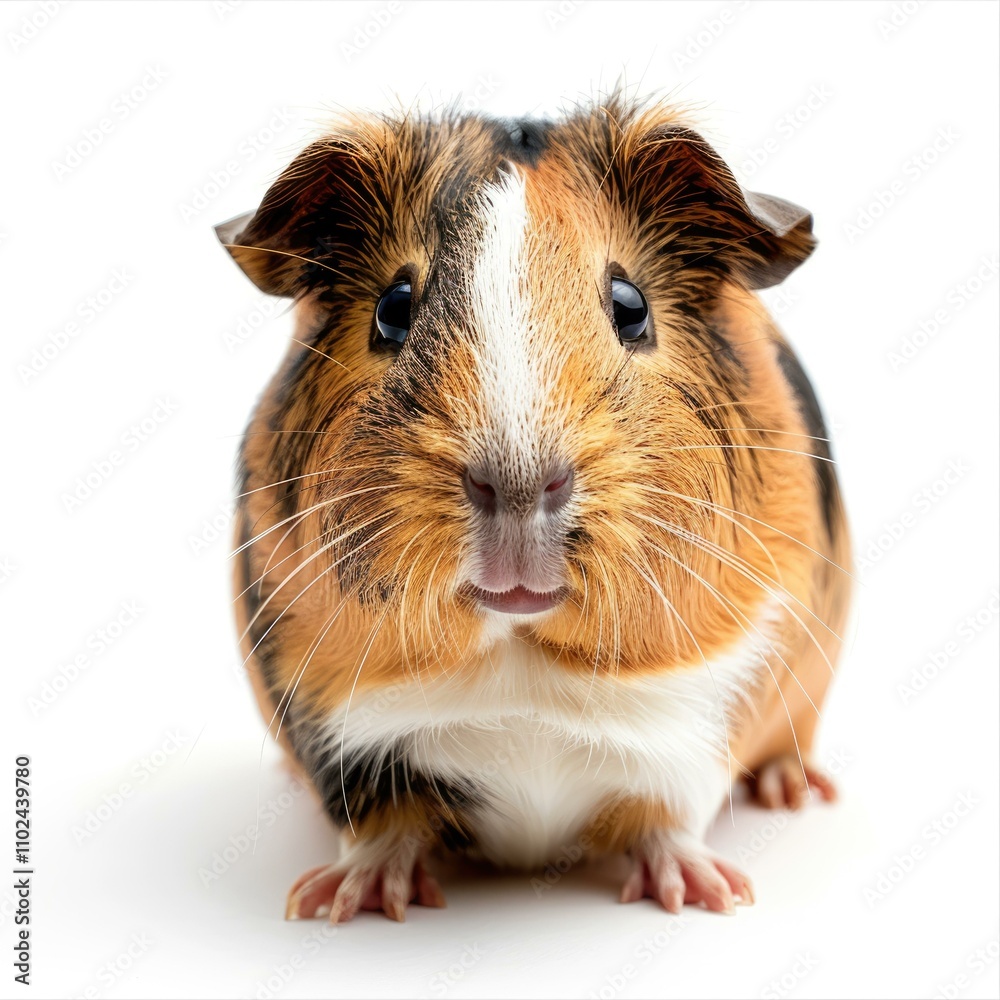 Fototapeta premium Guinea pig in front of a white background