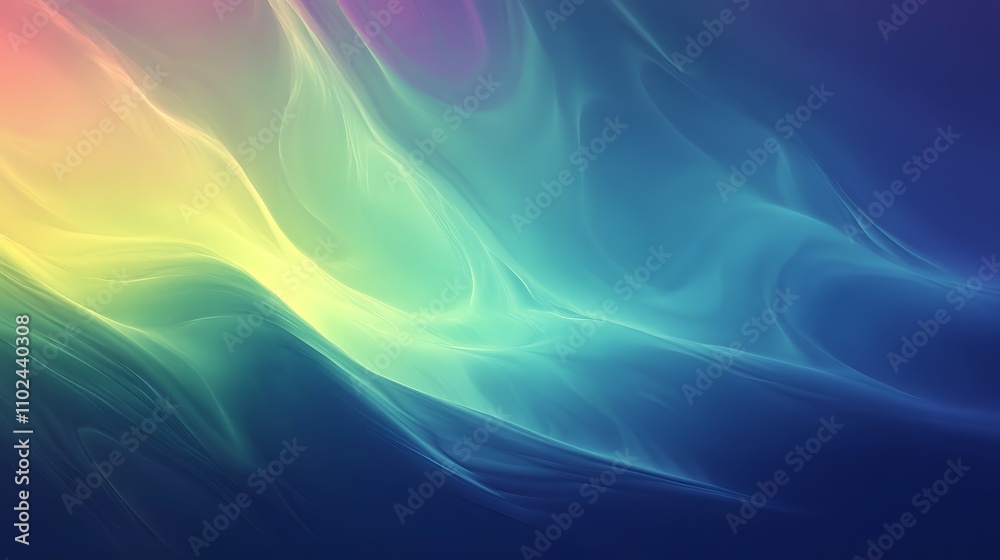 Obraz premium Aurora Borealis style gradients