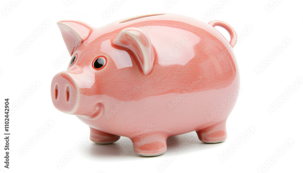 Piggy bank with clipping path. Isolated on white background Piggy bank with clipping path. Isolated on white background
