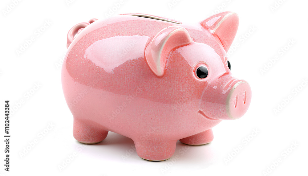 Piggy bank with clipping path. Isolated on white background Piggy bank with clipping path. Isolated on white background