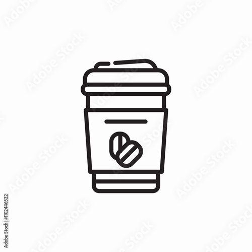 coffee take away icon sign vector